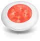 Light LED round 12V red / white rim+