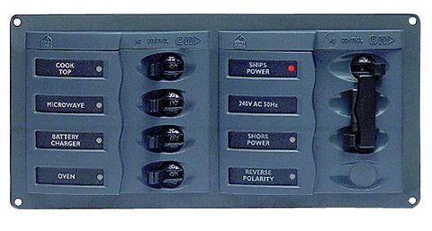 Distr panel AC 2DP 4SP no meter +