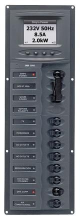 Distr panel AC 2DP 8SP an meter +