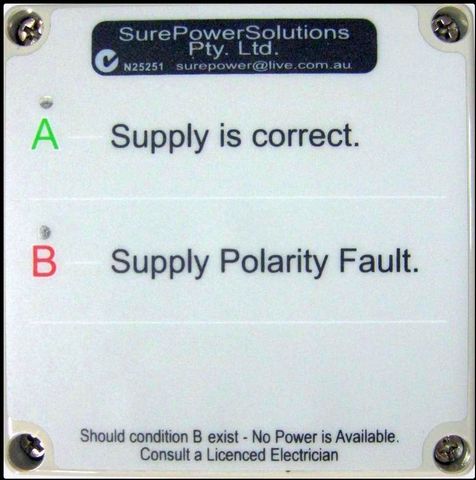 Reverse polarity lock out module+