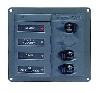 Distr panel AC 1DP 2SP no meter +