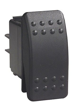 Switch rocker C2 blk ill 12V 0-I