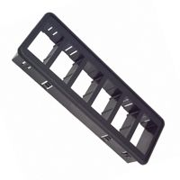 Switch rocker blk mounting six switch