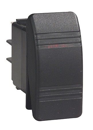 Switch rocker C3 blk ill 12V 0-I