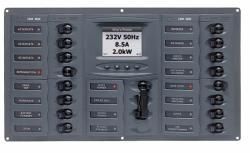 Distr panel AC 2DP 16SP di meter+