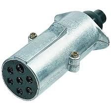 Plug Trailer round alloyHD ISO1185  7pin