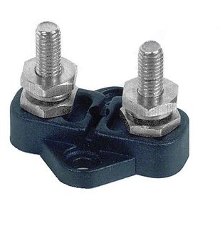 Distribution stud 2x6mm no housing black