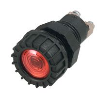 Light pan d15mm BA9S12V red+