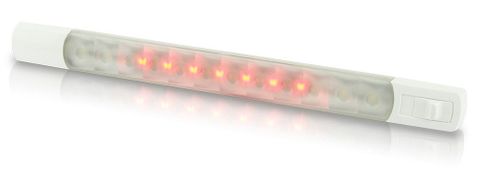 Light LED HEL strip & switch cw 12V+