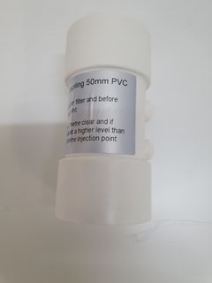 DOSING PIPE PVC 50mm CHLORINE / ACID