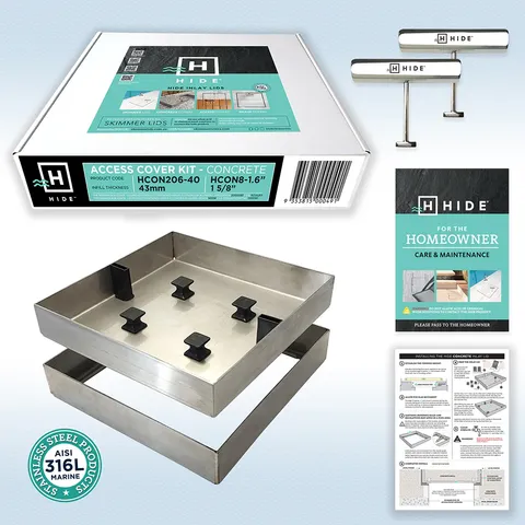 HIDE SKIMMER LID WET POUR 206MM - 40MM