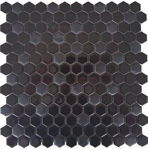 Roma, Hexagon, Black