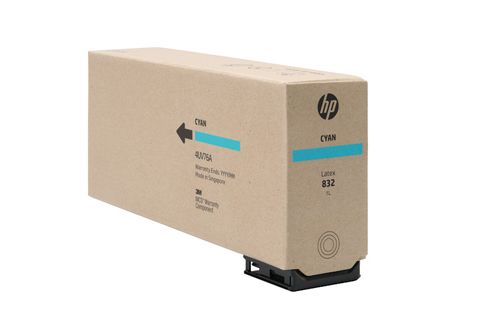 HP 832 1L Cyan Latex Ink L700  / 630
