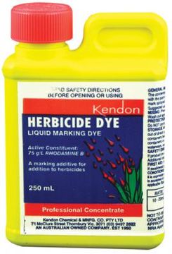 Kendon Red Marker Dye (250Ml), Herbicide 75G/L Rhodamine B