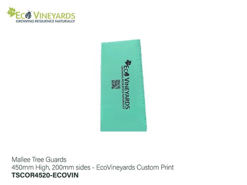 Mallee Flute Tree Guard 450mm High, 200mm sides - EcoVineyards Custom Print