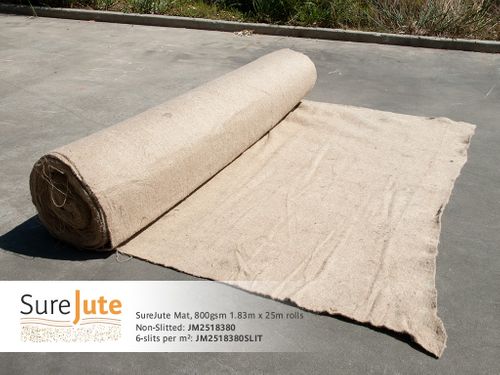 SureJute Mat, 770gsm - 1.83m x 25m Roll - 4 slits per m2