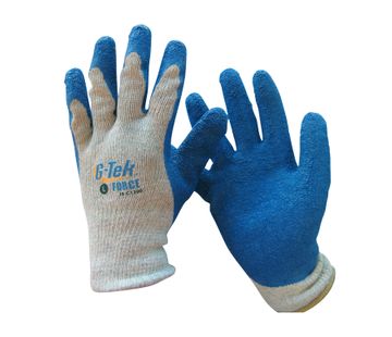 G-Tek Force Latex Palm Knit Gardening Gloves - Large (GBL107-09)