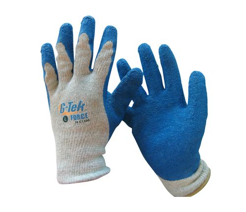 G-Tek Force Latex Palm Knit Gardening Gloves - Large (GBL107-09)
