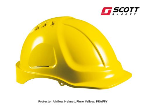 Protector HC600V Airflow Helmet - Fluoro Yellow