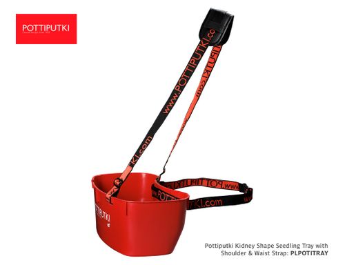 Pottiputki Kidney Shape Seedling Tray with Shoulder & Waist Strap