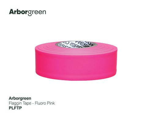 Flagging Tape, 25mm x 100m - Fluoro Pink