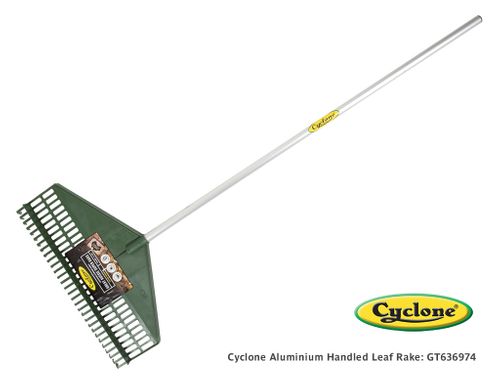 Cyclone Aluminium Handled Leaf Rake