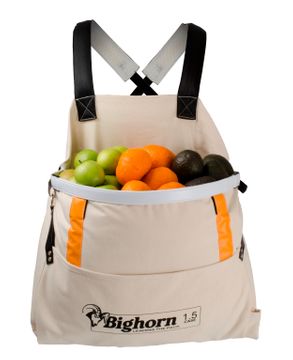 Bighorn Openmouth Fruit Picking Bag, Padded straps, 1.5 case/50L