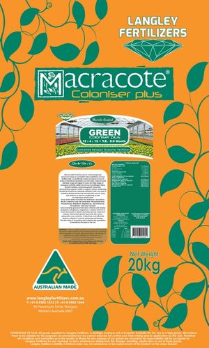 Macracote Coloniser Plus Green 8-9m (20kg) 12-4-10+TE