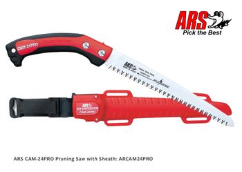 ARS CAM-24PRO Pruning Saw with Sheath 24cm