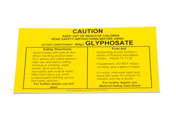 Chemical Warning Label S2049BG40 Vinyl