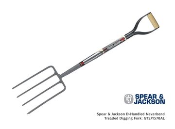 Spear & Jackson D Handled Neverbend Digging Fork