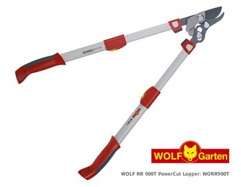 Wolf Bypass PowerCut Loppers, Telescopic 65-90cm