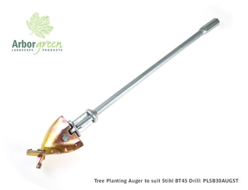 Tree Planting Auger, 500mm x 80mm Wide, to suit Stihl BT45