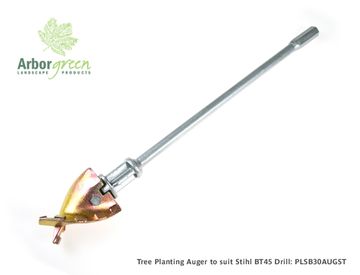 Tree Planting Auger, 500mm x 80mm Wide, to suit Stihl BT45