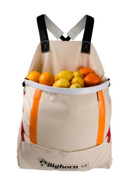 Bighorn Openmouth Fruit Picking Bag, Padded straps, 2.0 case/70L