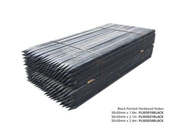 Hardwood Stakes 50x50x1800mm - Painted Black