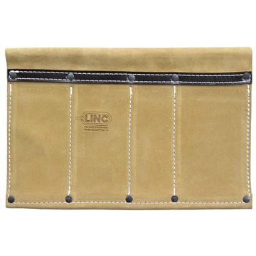 Leather Tool Pouch 4 Pocket (2x80mm, 1x60mm, 1x100mm) STRAIGHT POCKET