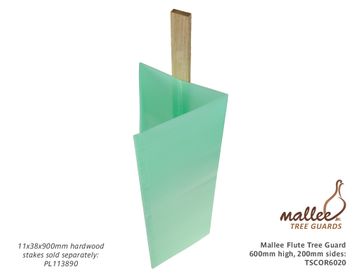 Flute Tree Guard 600mm High, 200mm sides - PERFORATED