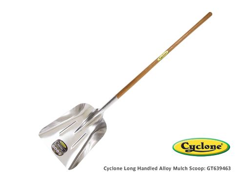 Cyclone Long Handled Alloy Mulch Scoop