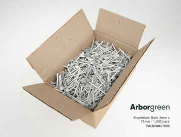 Aluminium Nails, 3mm x 57mm - 1,000/pack