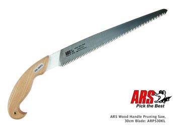 ARS Wood Handle Pruning Saw, 30cm blade