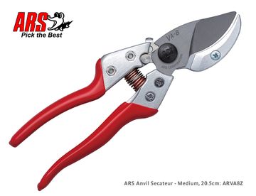 ARS Anvil Secateurs - Medium, 20.5cm