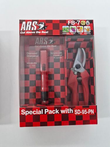 ARS FB-7 Bypass Secateurs Small 18cm + SD-95-PN Sharpener