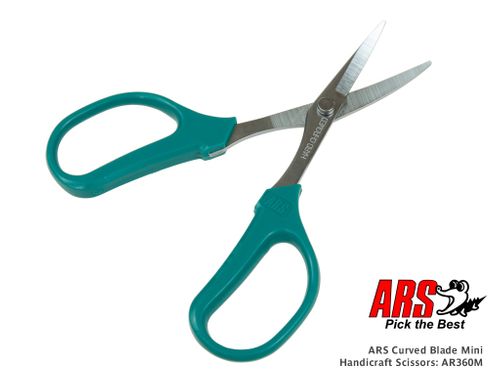 ARS Curved Blade Mini Handicraft Scissors