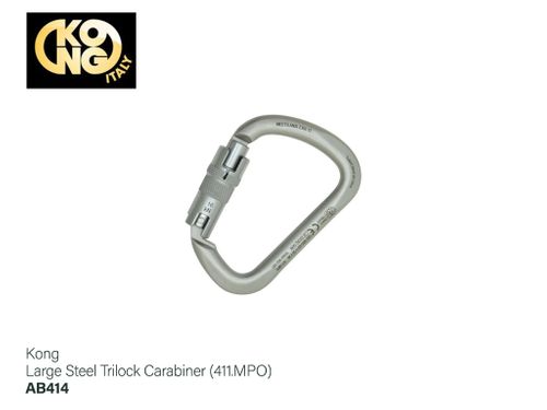 Kong Large Steel Trilock Carabiner (411.MPO)