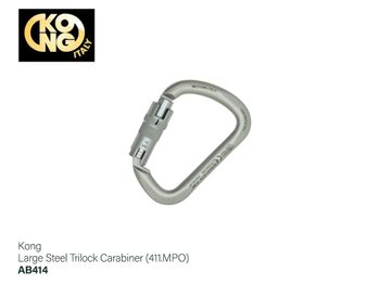 Kong Large Steel Trilock Carabiner (411.MPO)