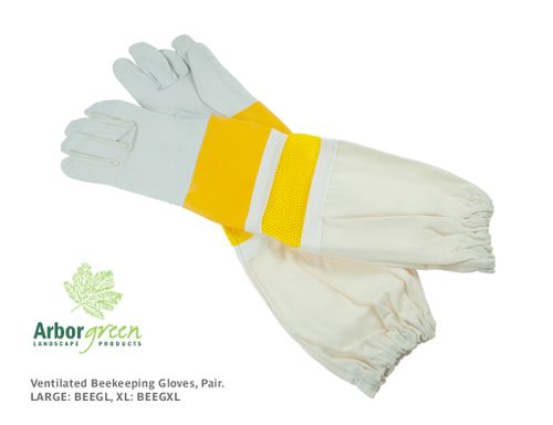 Beekeeping Gloves, Vented, Pair - Large