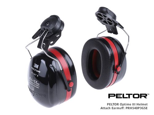 PELTOR 30dba Cap Attach Earmuffs (was H10P3E & H10P3G)