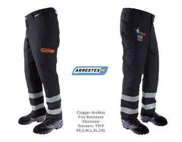 Clogger ArcMax Fire Resistant Chainsaw Trousers Large, 95-101cm (was T91FL)