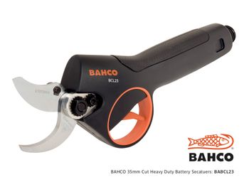 BAHCO 35mm Cut Heavy Duty Battery Secateurs